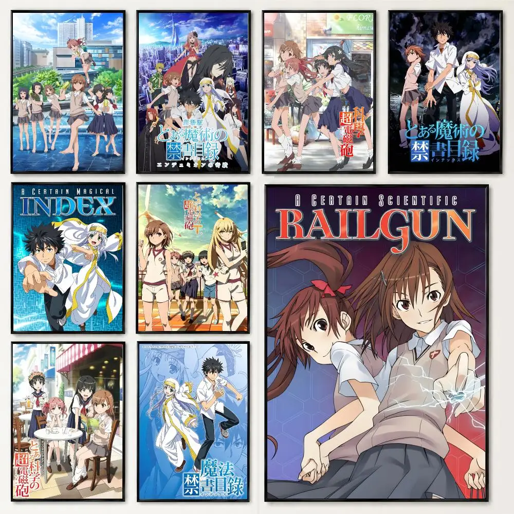 anime A Certain Scientific Railgun Poster Poster HD Printing Soothing and Cream Style Home Decor for the Living Room Cafes Gift