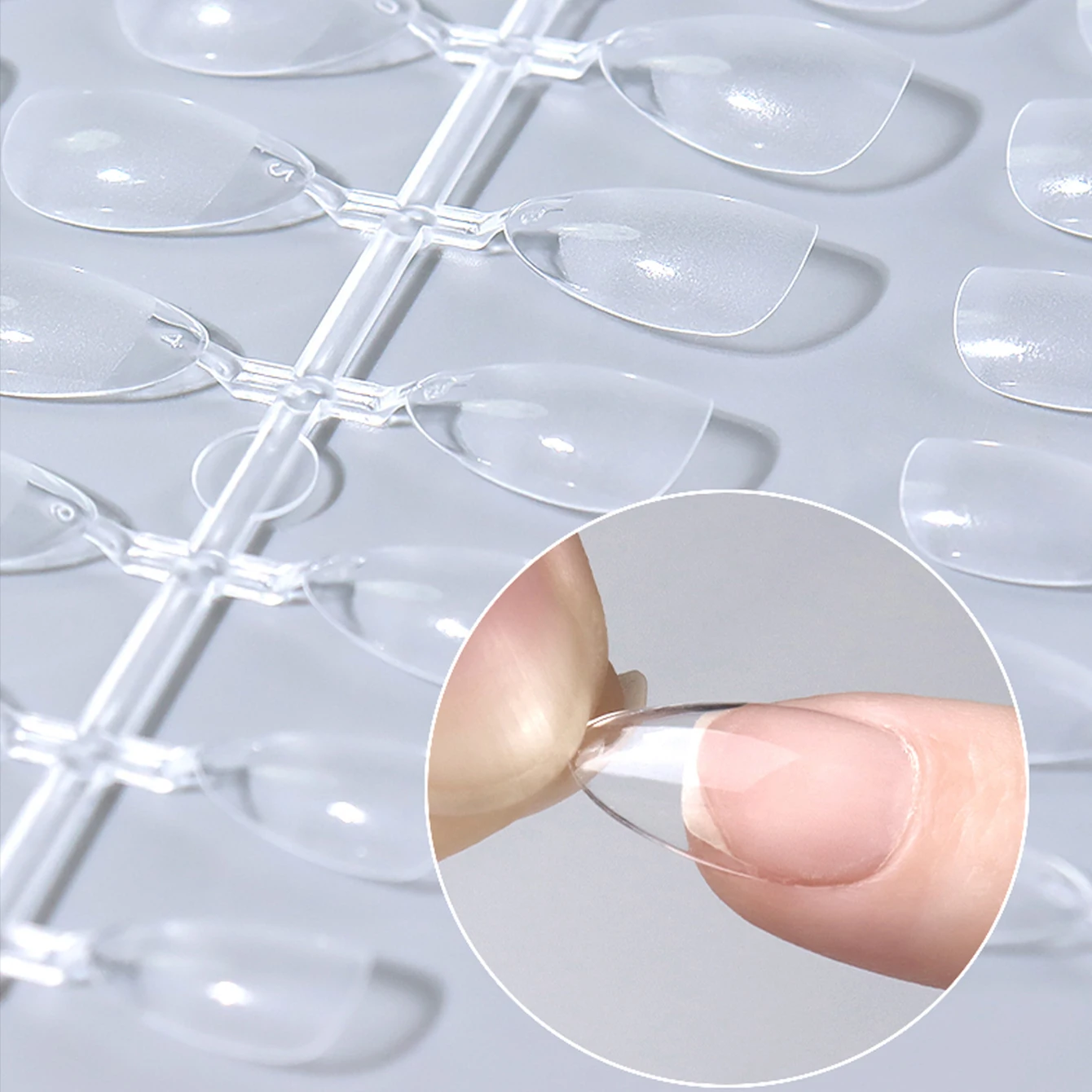 120pcs Extra Short Almond Coffin Nail Tips Half Matte Pre-filed Soft Gel Full Cover Fake Nail for Small Average Nail Beds