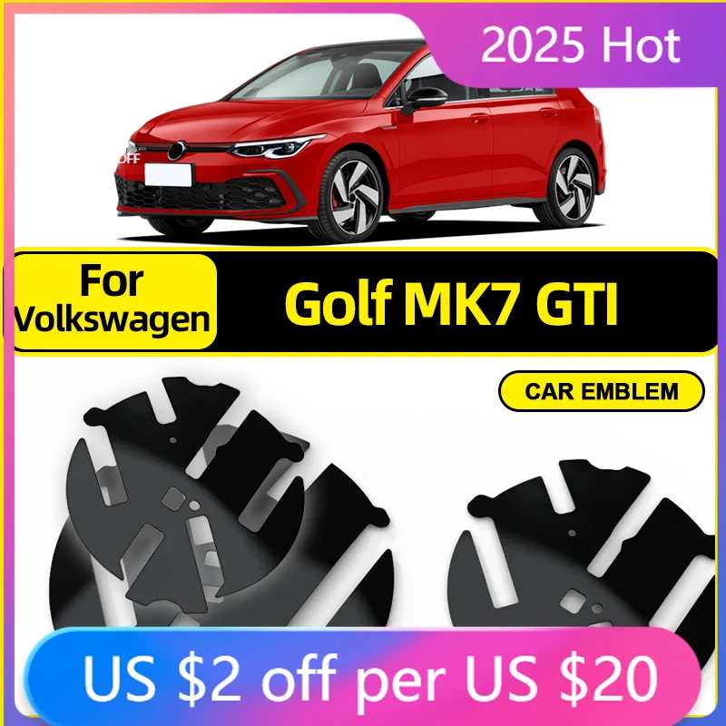 

GOLF 4 5 6 7 Hot 2026 для VW VOLKSWAGEN для VW Golf MK7 GTI GTD R Rline 2013-2017, сменный значок 138 мм, передняя решетка, логотип сзади