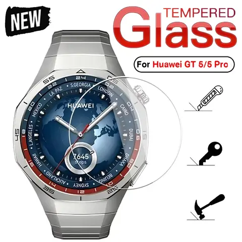 화웨이 워치용 투명 유리 보호대, 풀 스크린 강화 유리 필름, 화웨이 워치 GT 5 프로, 46mm, 42mm, 46mm, 41mm