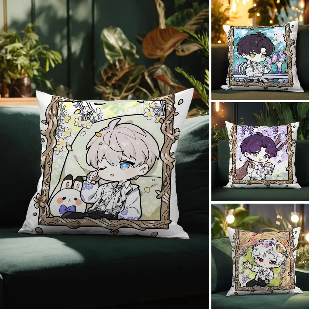 Love Game L-Love And Deepspace Pillow Case Pattern Printed Pillowcase for Living Room Sofa Cushion Cover & Bedroom Decor