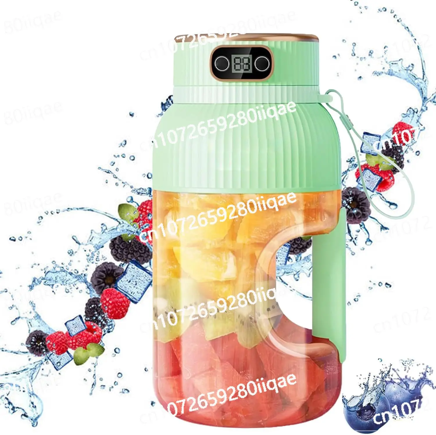 

1200 мл перезаряжаемый блендер для смузи для кемпинга на открытом воздухе с цифровым дисплеем, новинка 2025 года, универсальная портативная чашка для соковыжималки