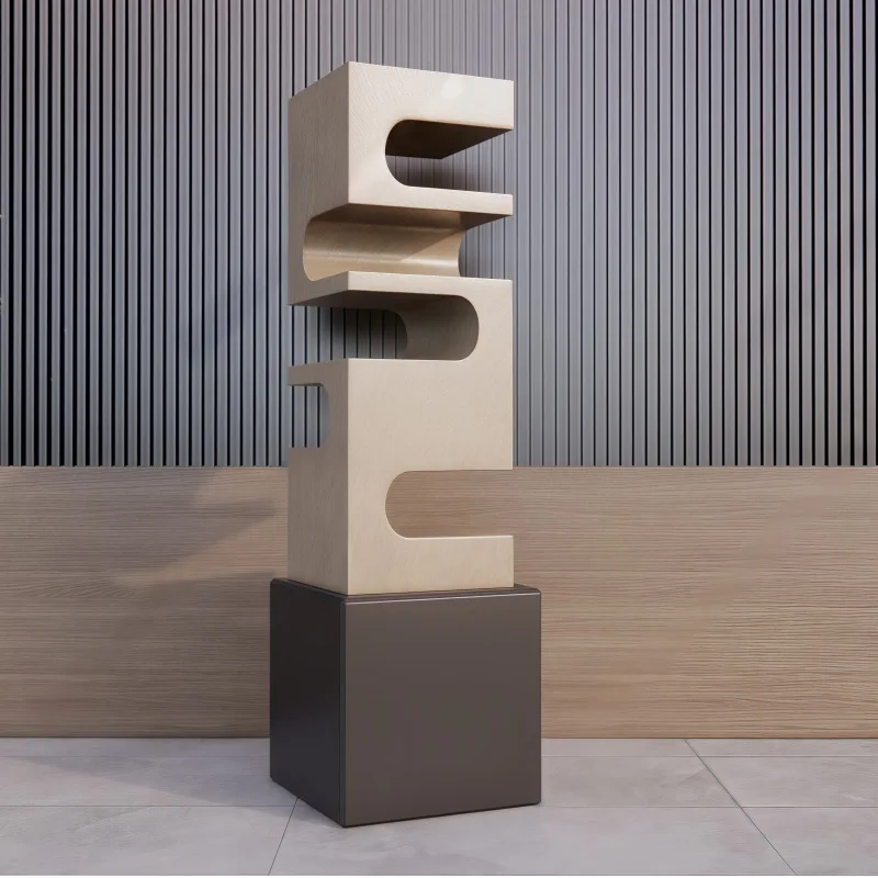 Nordic paint bookcase Solid wood art decorative cabinet Display cabinet Modern simple ornament cabinet