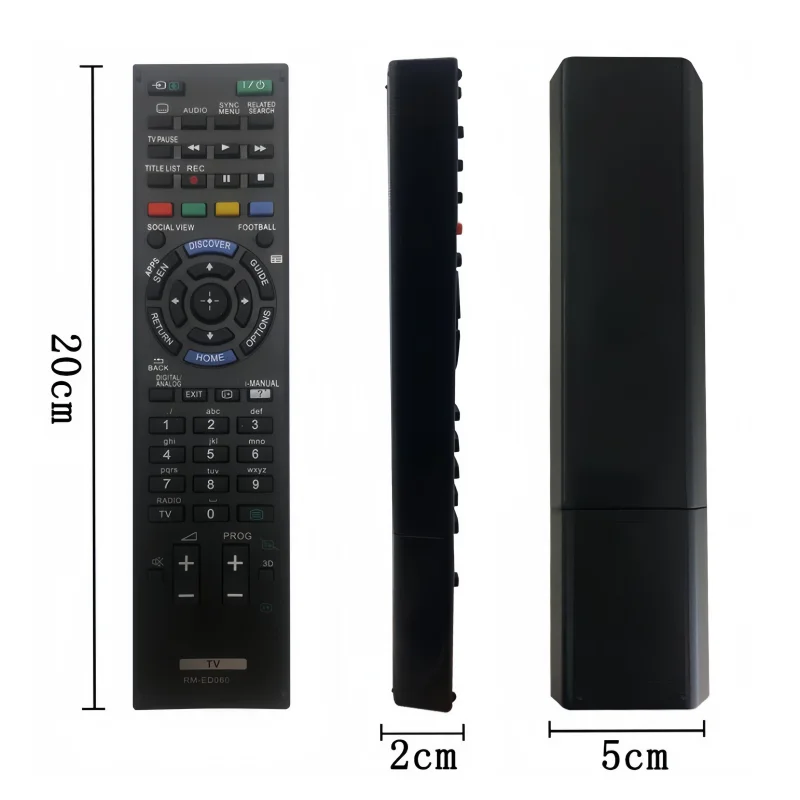 RM-ED060 Replacement Remote Control for Sony Bravia TV, Compatible with KDL-42W815B KDL-42W317B, No Programming Required - view 3