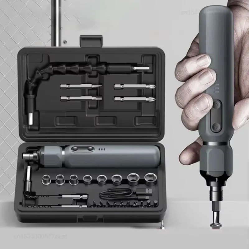 

Новый электрический шуруповерт 2026 года с литиевой батареей, перезаряжаемый, для домашнего ремонта и обслуживания, миниатюрный портативный электроинструмент