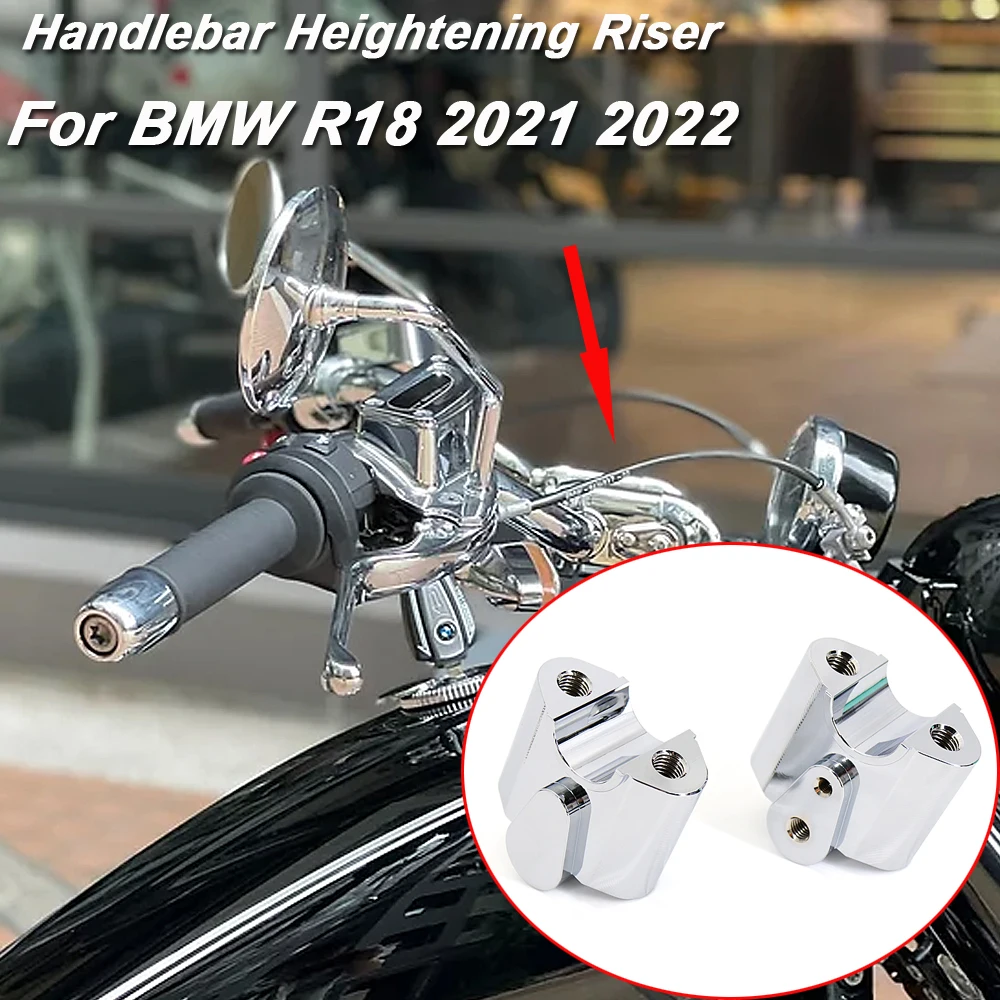 

R18 Classic Accessories CNC Aluminum Handlebar Risers Handle Bar Mounting Lift Clamp Adapters For BMW R 18 r18 2021 2022