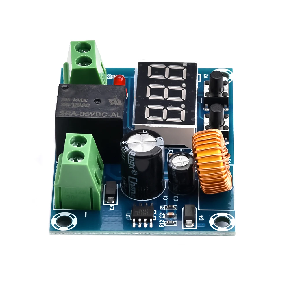 XH-M609 Low Voltage Disconnect Switch Cut Off 12V 24V 36V Digital LED Display Over-Discharge Protect for 12-36V Lithium Battery