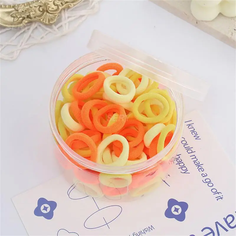 Elastic Hair Band Ease Of Use Elastic Force Hair Ring Baby Girl Hairstyle Girl's Hair Rope Good Elasticity Color Rubber Band