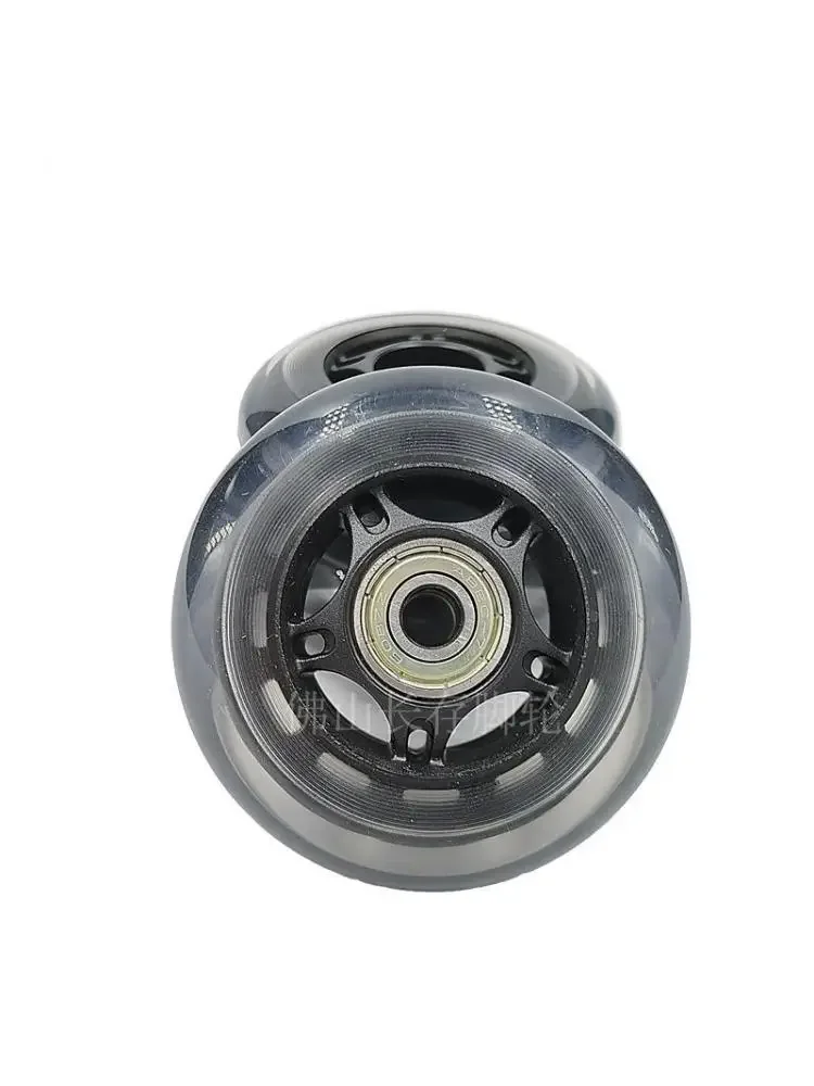 5 Pcs/Lot 2.5Inch/3 Inch 65mm/75mm Transparent Wheel Single Silent Pulley Wear Resistant Strong Load Bearing Double