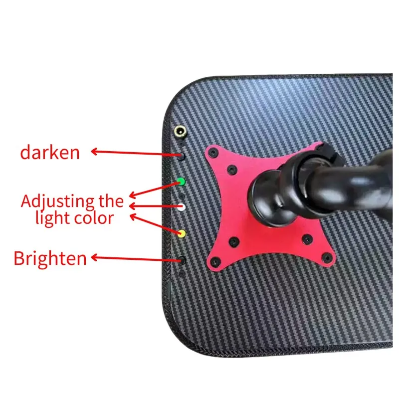 9 Color Dimmable PDR Dent Leveling Light Manual Pump Without Battery 40-20cm Paintless Auto Dent Repair Inspection Lamp