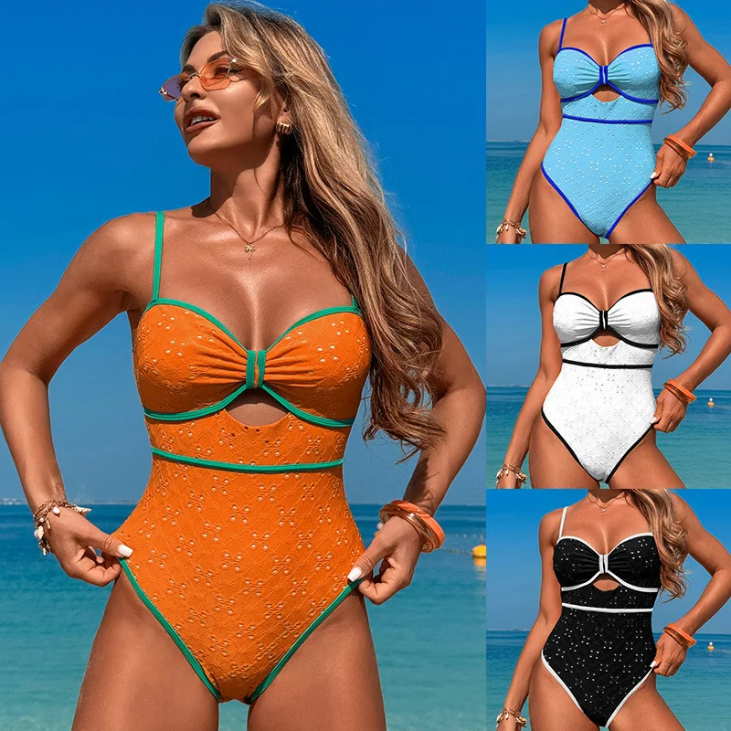 

One Piece Women Swimsuit Female Monokini Sports Swimwear Beachwear Patchwork Plus Size Bathing Suit Backless Push Up Sexy Female