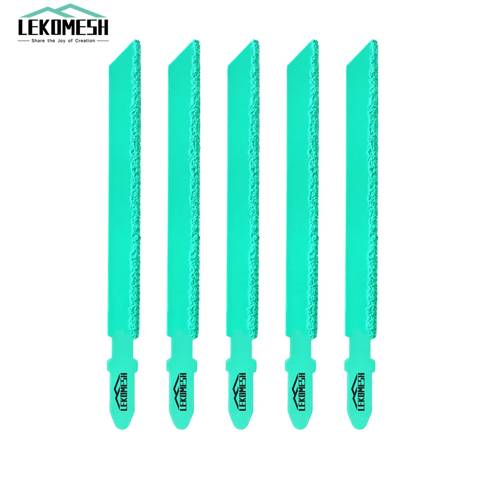 

LEKOMESH 3/5Pcs 100mm Reciprocating Saw Blades Sets Diamond Jig Saw Blade For Cutting Glass Fibre Marble Plastic Wood Power Tool