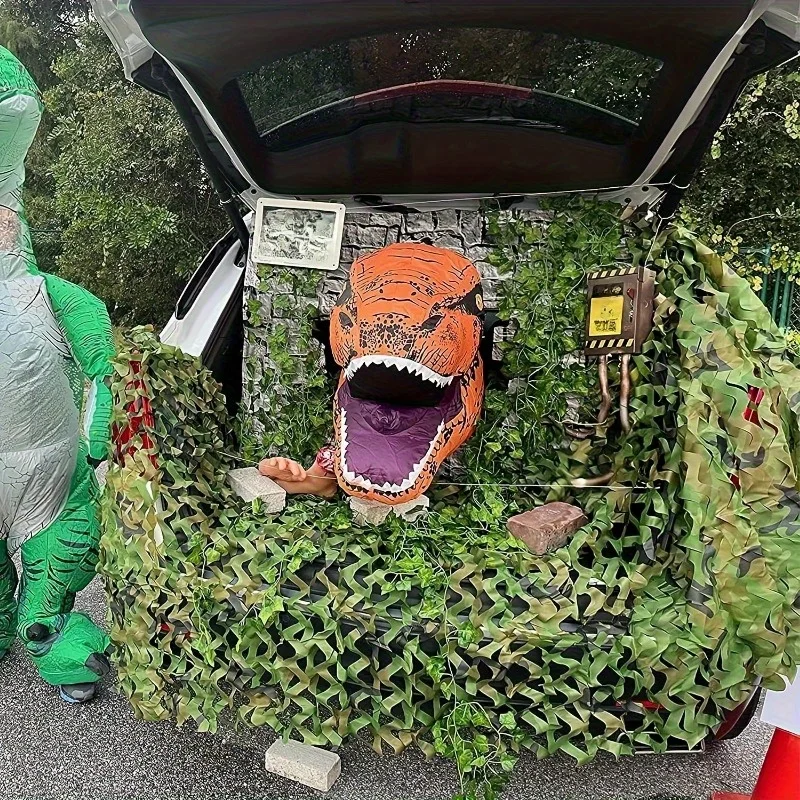 Tarnnetz, große Rolle – Schattennetz für die Jagd, Heimdekoration, Paintball, Vogelbeobachtung, Camping, Autoabdeckung und Mottoparty-Deko – Detail 2