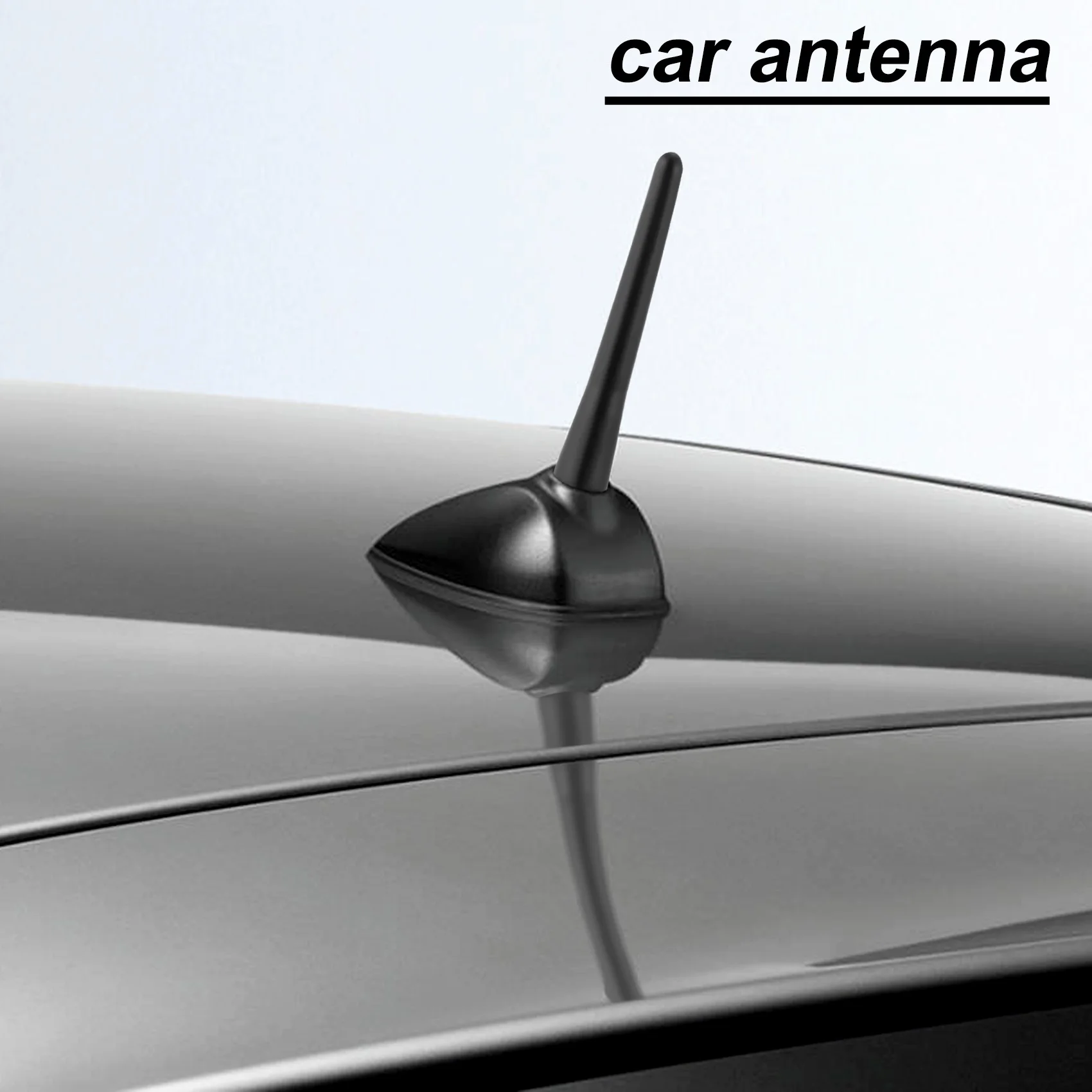 AT77 Car Antenna FM DAB Roof Antenna Car 6.5cm Mini Car Radio Antenna Short with Strong FM / AM / DAB Reception Function