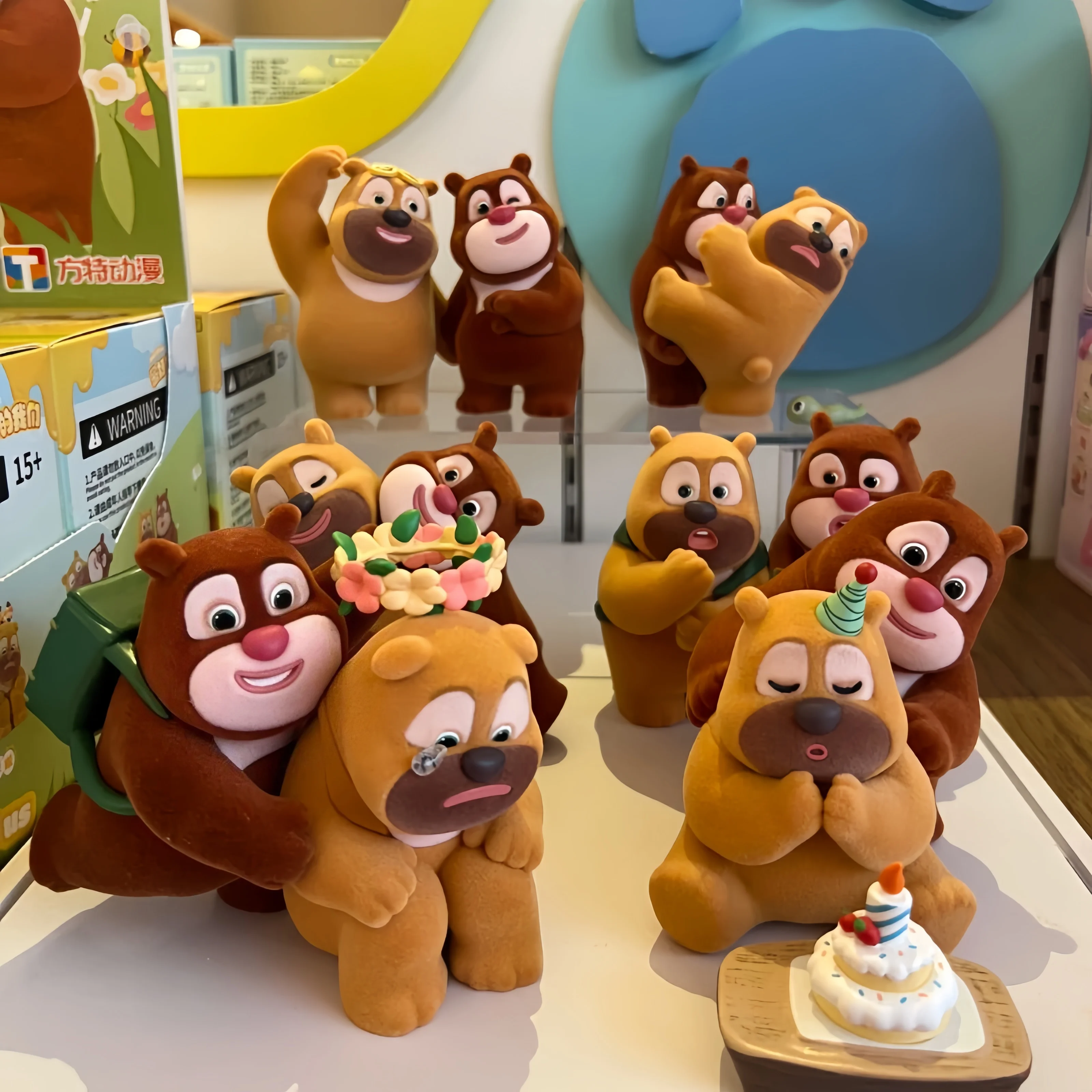 

Genuine Boonie Bears Our Best Days Series Blind Box Small Action Figures Boonie Briar Cute Decoration Ornament Mystery Box Gift