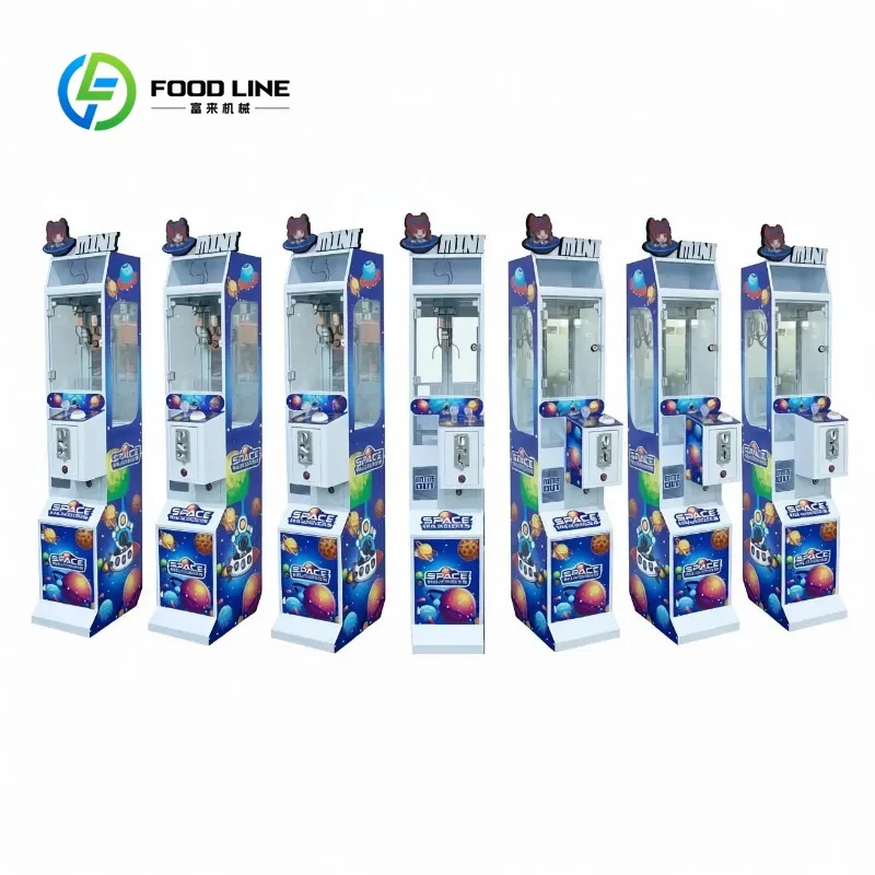 Customized Mini Space Warriors Themed Coin Operated Claw Machine for Kids Arcade Game and Doll Prize Vending