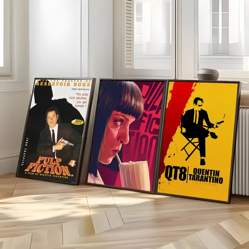 Movie Crime P-Pulp Fiction Poster Distinct Home Decor Concepts Chic Indoor Art Pieces