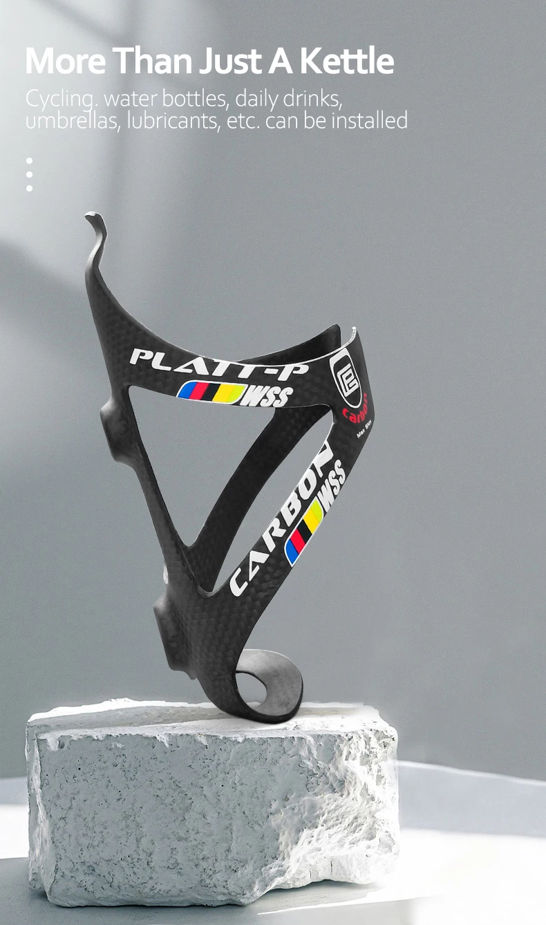 Volle Carbon Faser Fahrrad Ultralig Wasser Flasche Käfig MTB Rennrad Flasche Halter Fahrrad Ausrüstung – Detail 9