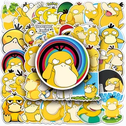 10/30/50PCS Kawaii Anime Pokemon Psyduck Stickers Cute Cartoon Graffiti Decals for Kid Toy DIY Notebook Phone Laptop Fun Sticker