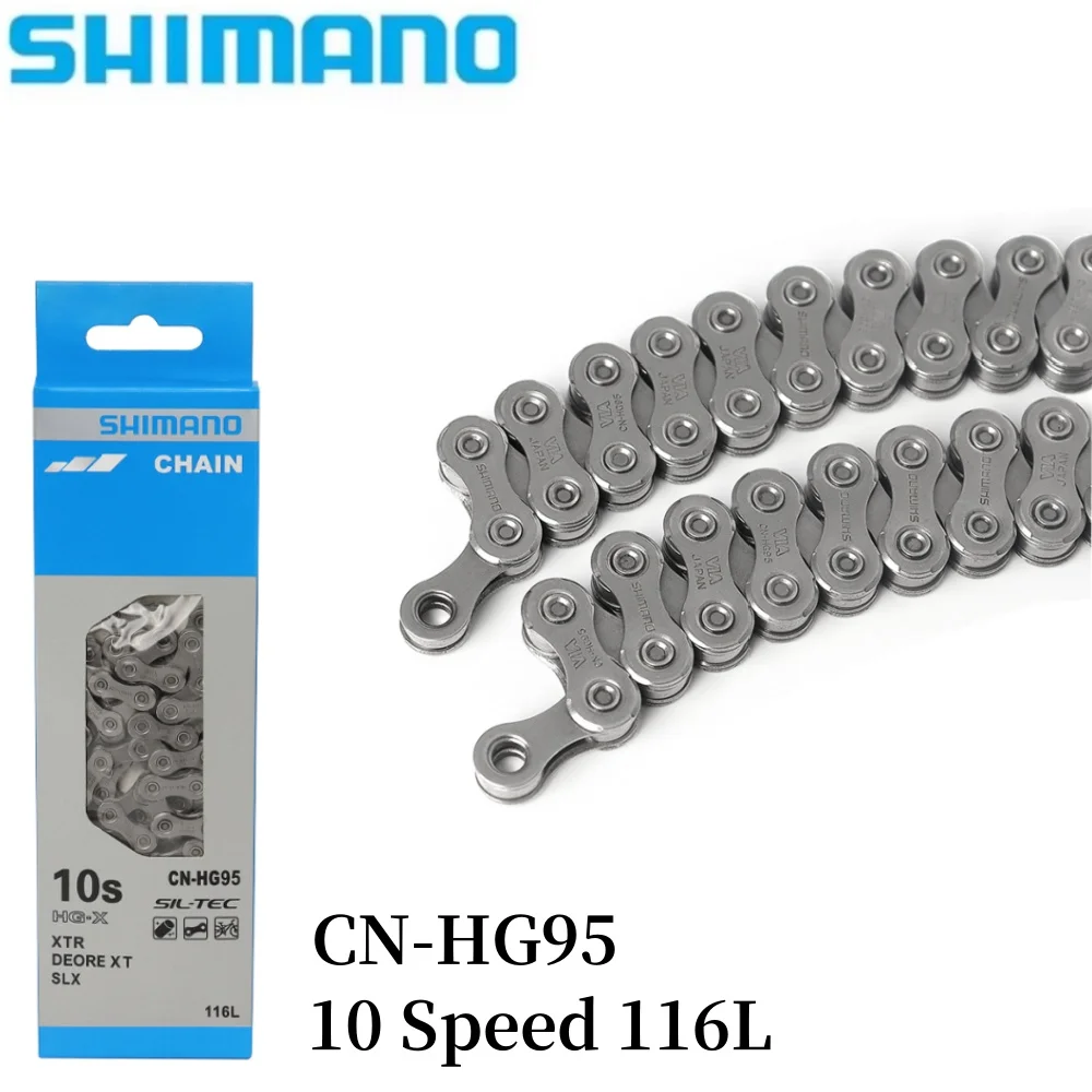 

SHIMANO CN-HG95 Original Bicycle Chain 10 Speed MTB Bike Chain 10S 10V 116L Mountain Bike Chains Bicycle Parts