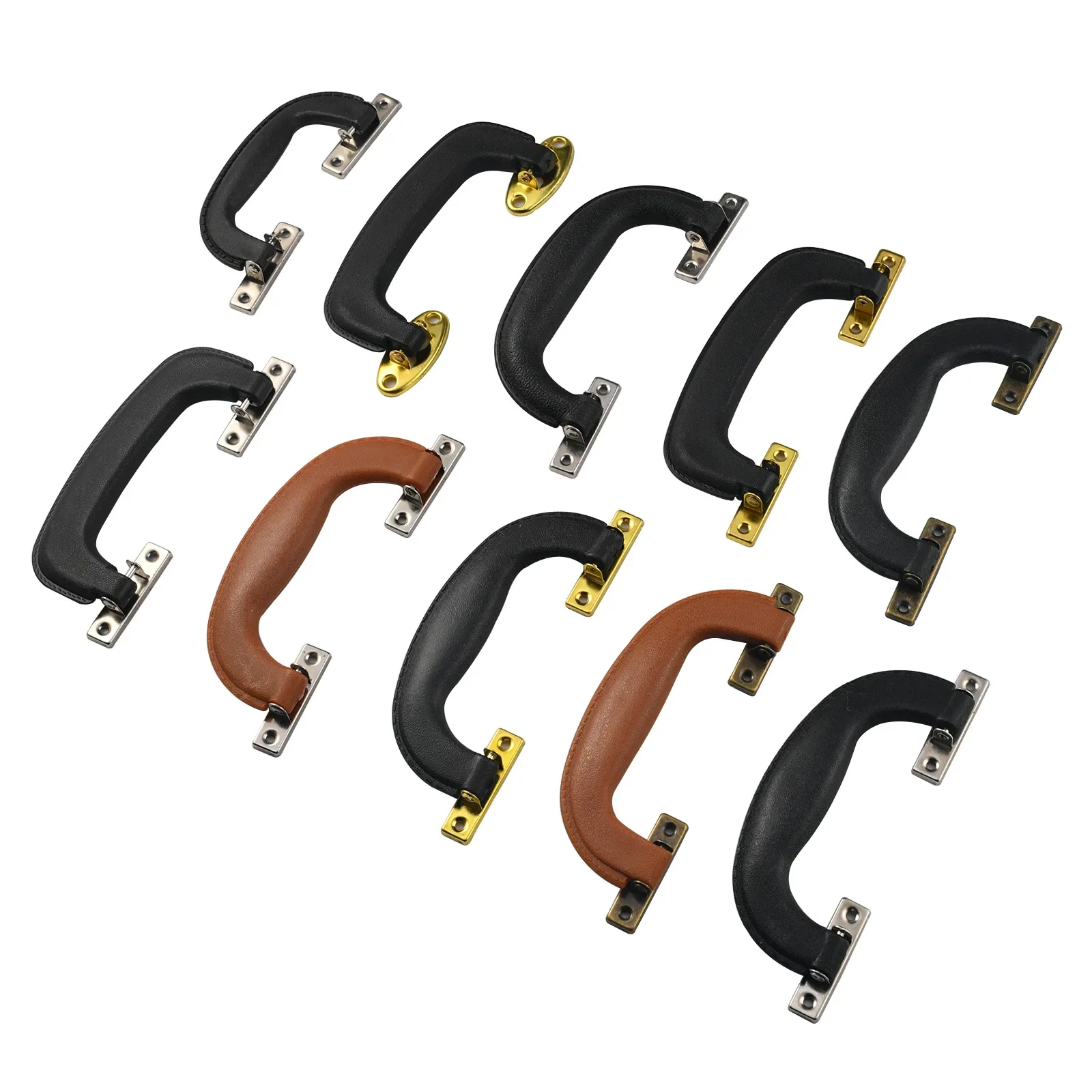 Jingmao Hardware New Chinese Home Improvement Antique Leather Case Accessories Imitation Leather Plastic Retro Handle Accessorie