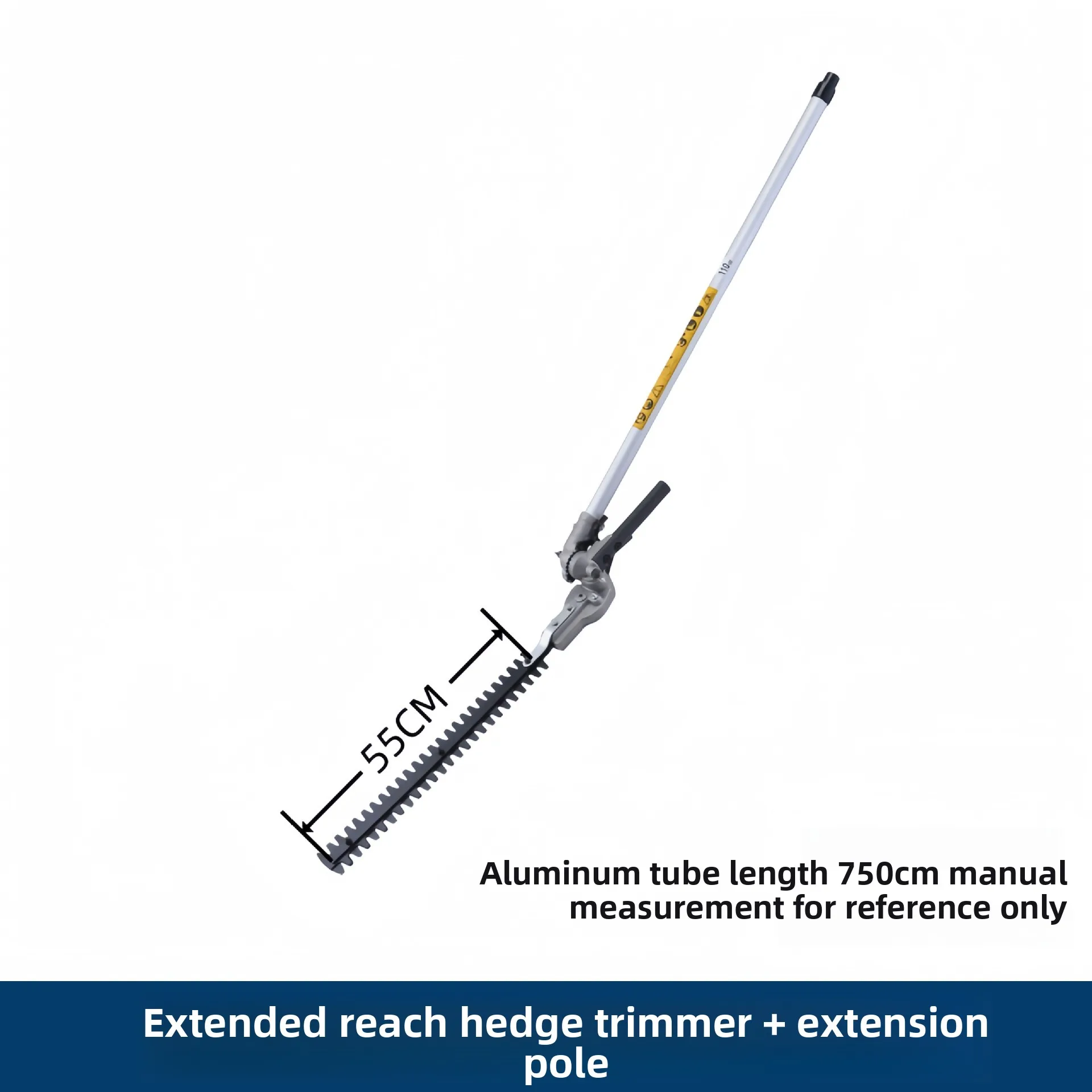 26 - 9/28 * 9/26 - 9/28 * 9 High Branch Hedge Shears Head, with Extension Rod for Brush Cutter Lawn Mower