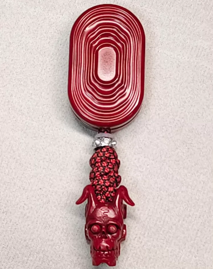Used EDC SEKI Blood Copper Wave+Blood Copper Startling Rabbit Braided Rope Complete Set Fidget Slider Decompression Toy