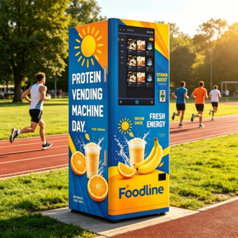 FL Customized Touch Screen Automatic Beverage Vending Machine for Protein Shake Gym Fitness Powder with Payment System