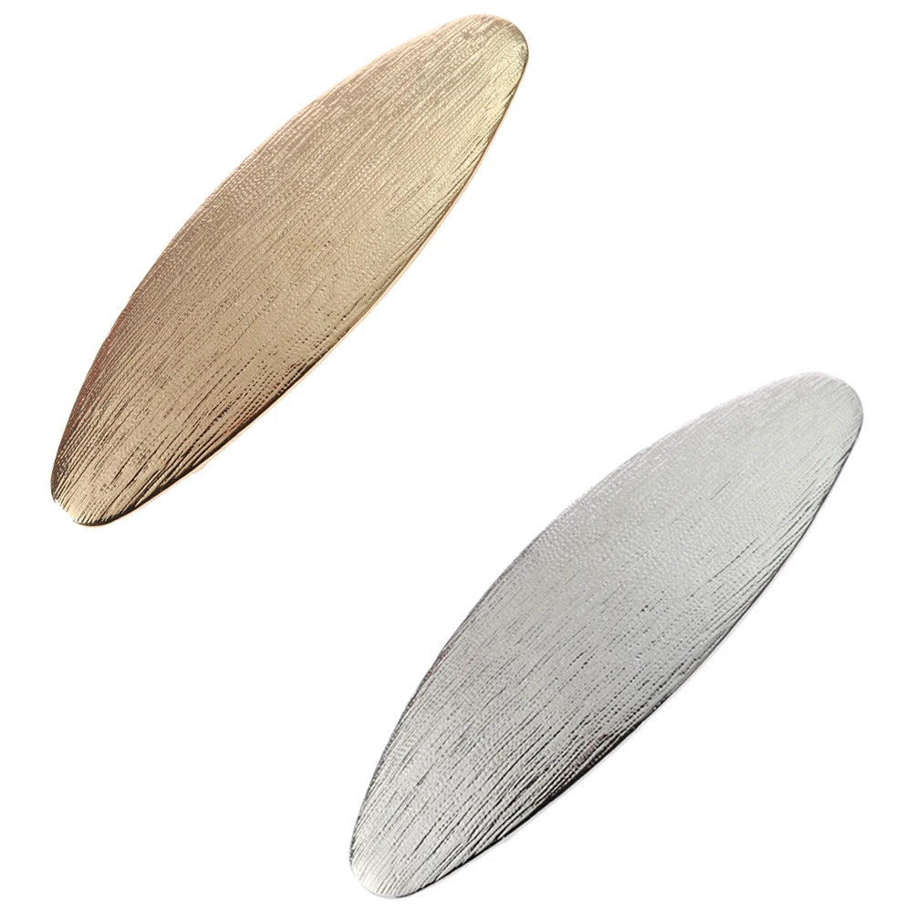 

2Pcs Hair Clips Girls Barrette Long Ellipse Holders Accessories Pockmarked Stylish Hairpins For Women Elegant Hairstyle