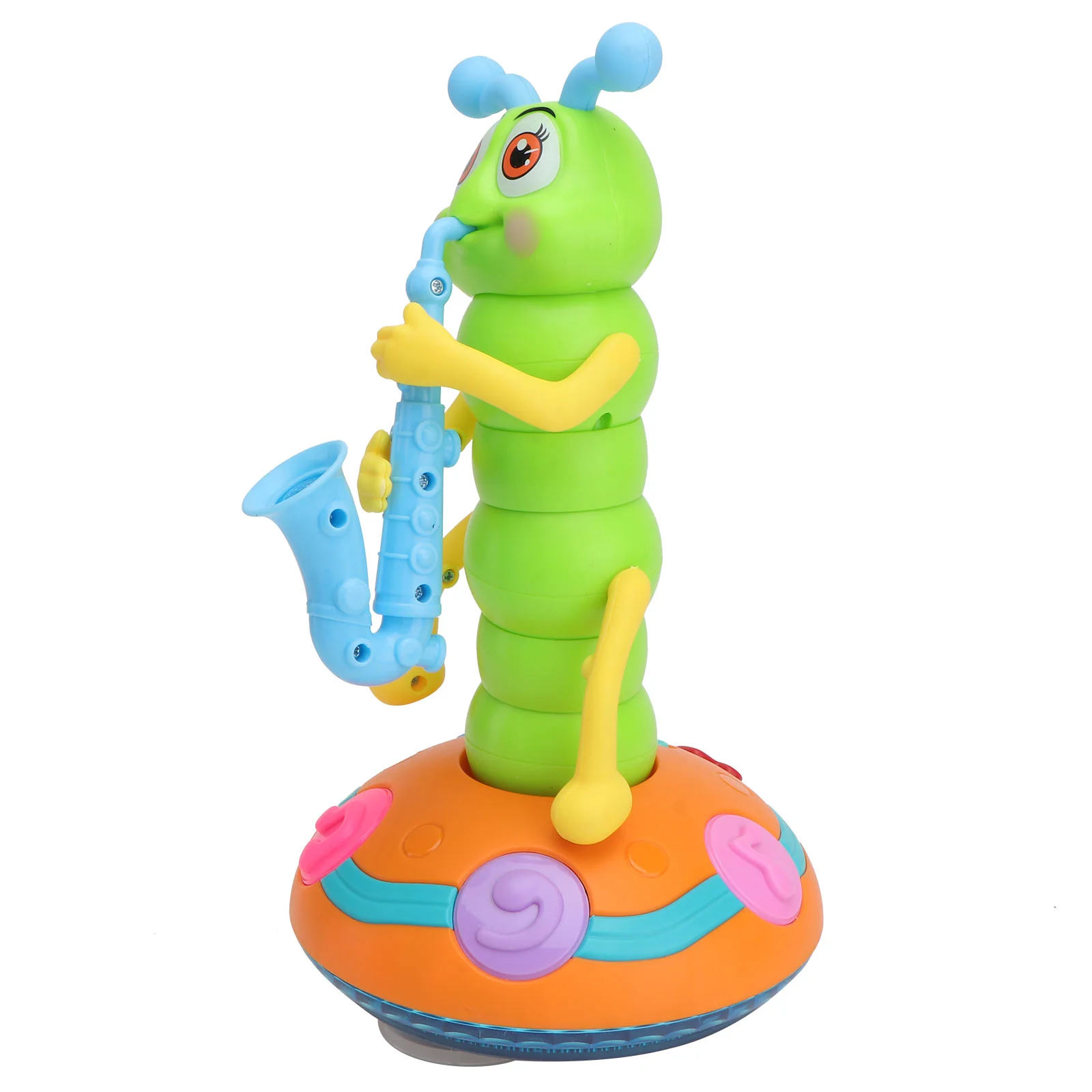 1pc Funny Toy Music Caterpillar Toy Children's Lighting Playing Music Toy Cartoon Toy