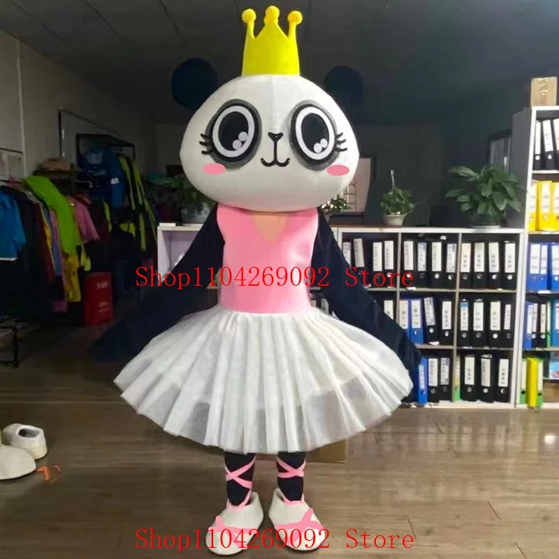 

Lovely Princess Panda Mascot Costume Cartoon Bears Cosplay Costumes Birthday Character Party Maskote theme Anime Carnive Suite