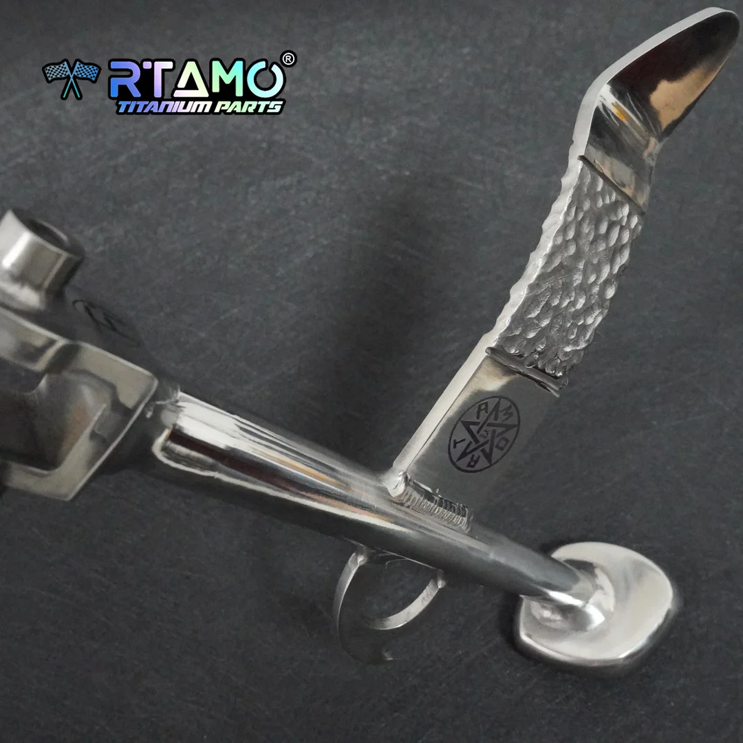 RTAMO Gr5 Titanium Side Stand Kickstand High Strength Light Weight Fit for Vespa Sprint150/ Primavera150