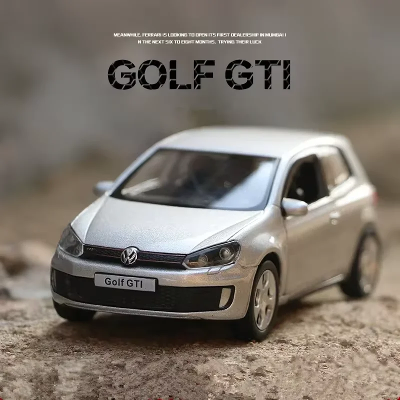 1/36 VW Golf 6 Diecasts Car Model Volkswagen To Scale Golf Gti Miniature Alloy Toy Pull Back Vehicle Models for Childrens Gifts