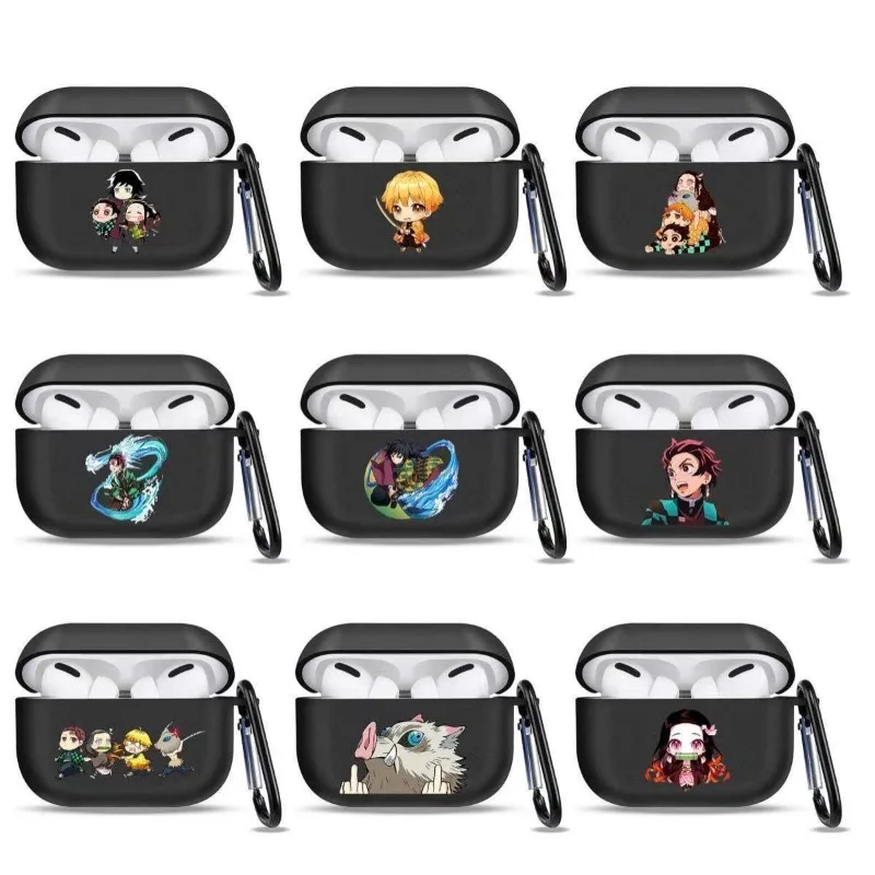

Чехол для наушников Demon Slayers, подходит для AirPods 1/2, защитный чехол для AirPods 3-го поколения, Bluetooth, декоративные изделия.