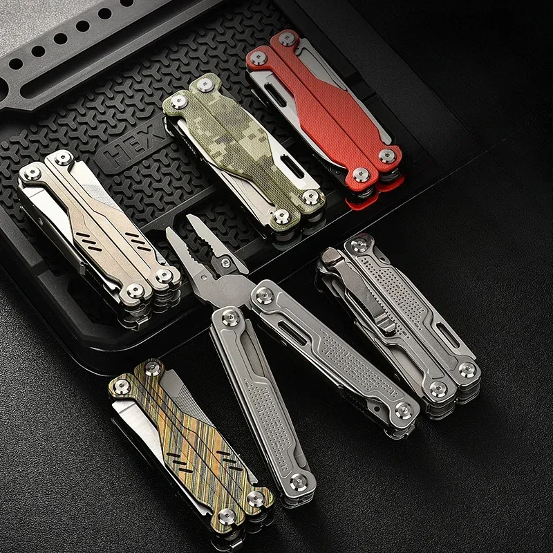 BHBT Folding Multitool Pliers 20 in 1 Multi-functional Combination Tool Pliers Folding Scissors EDC Outdoor Equipment Swiss