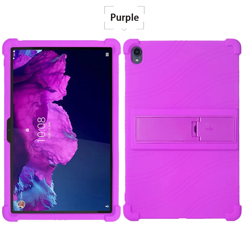 4 Thicken Cornors Silicone with Kickstand Cover For Lenovo Tab P11 Plus Case TB-J616F TB-J616X 11