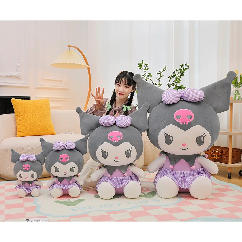 Sanrio boneka mewah Melody lucu mainan mewah bantal lembut anak-anak hadiah ulang tahun anak perempuan dekorasi kamar Kawaii Natal