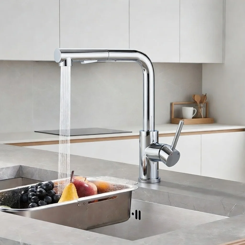 Grifo de Cocina Extraíble de Acero