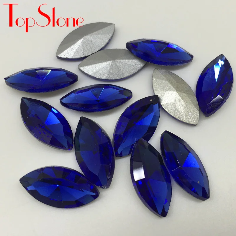 TopStone Navette يتوهم حجر الألوان Pointback الحصان العين الزجاج بلورات الراين 3x6 4x15 5x10,6x12,7x15,9x18,13x27,17x32mm #3