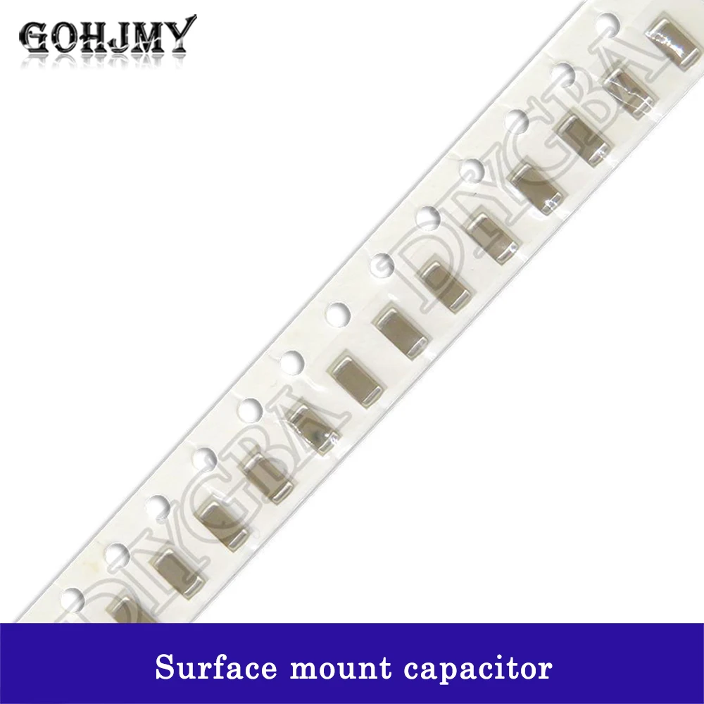 Condensador de cerámica multicapa, Chip SMD 100, 0,5pf-1206 uF, 10pF, 100pF, 1nF, 10nF, 15nF, 100nF, 1uF, 100uF, 2,2 uF, 10uF, 47uF, 4,7 unids/lote