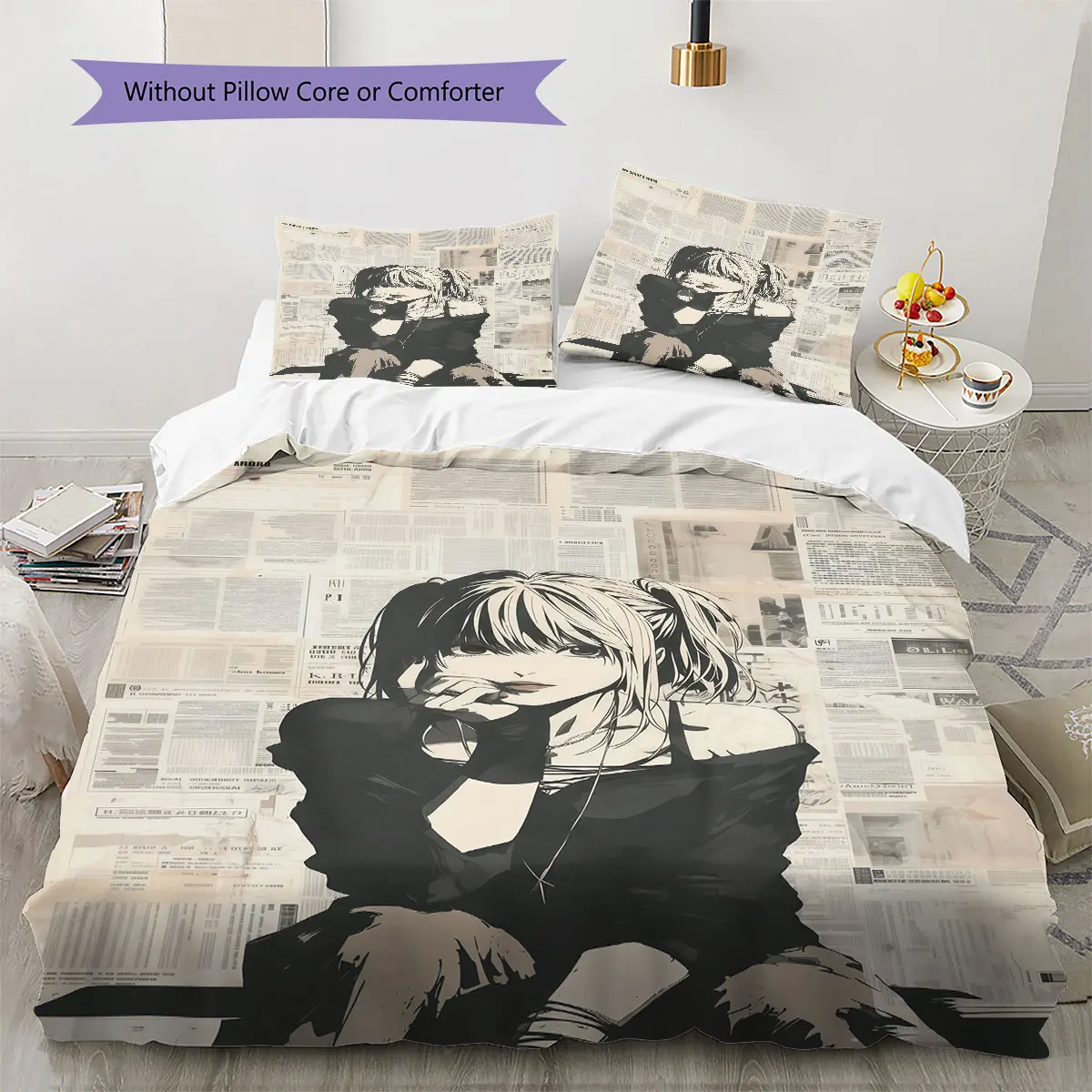 Death Note Soft Duvet Cover Children's Bedding Set,Extra Large Size Ideal Gift Various Sizes Available -HE8