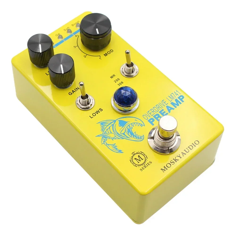 

Mosky Audio Guitar Effects Pedal Distortion Overdrive Preamp 4 Modes Selectable Button Suitable For Electric Guitar Bass