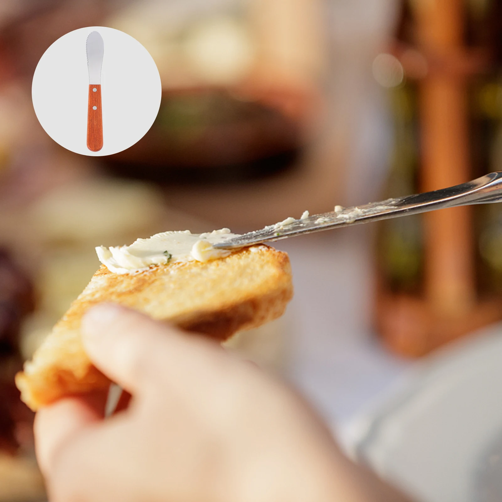 

Stainless Steel Butter Spatula Cream Icing Smoother Cheese Spreader Wooden H Baking Tool Cake Decorating Pastry
