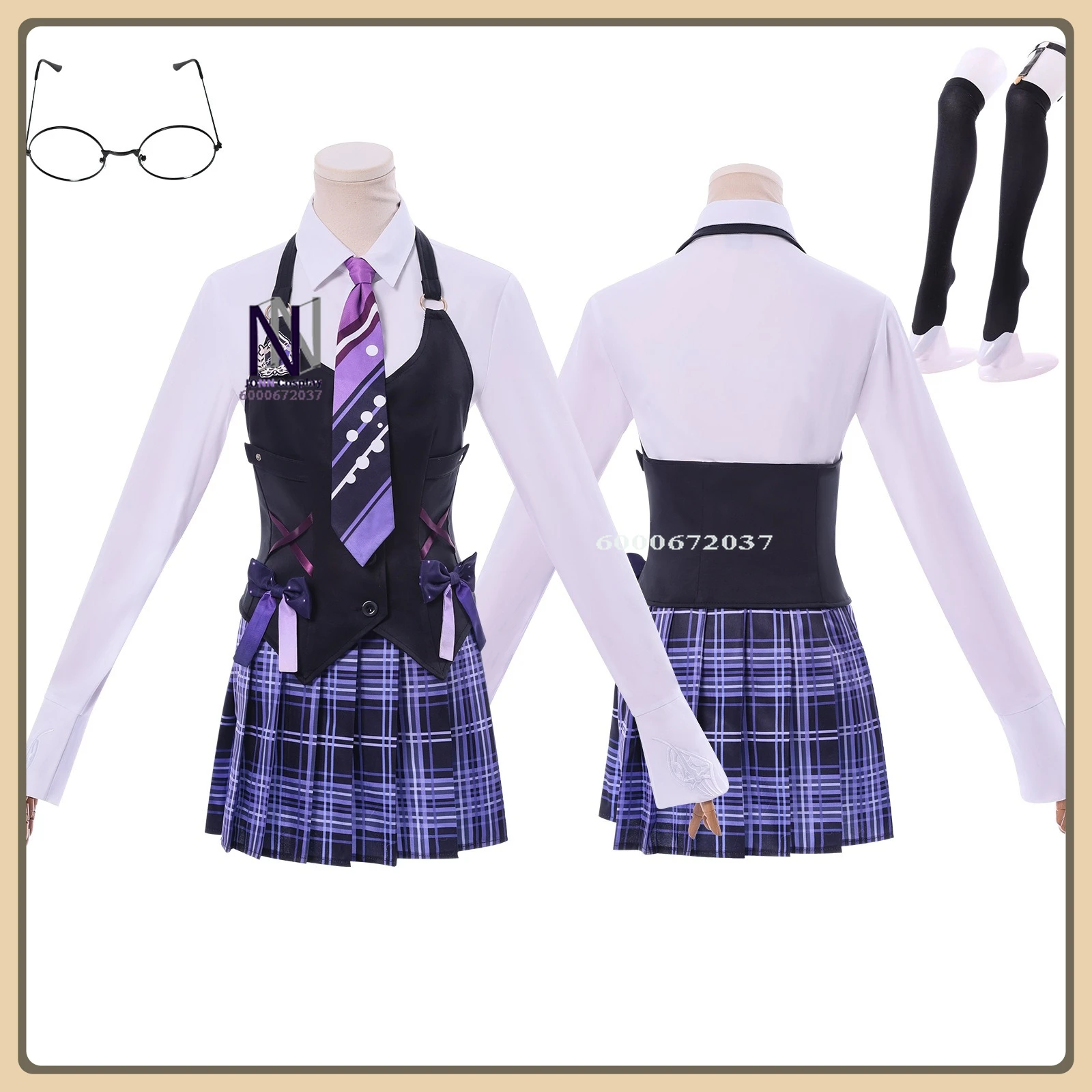 

Game Genshin Impact Yumemi-zuki Mizuki Cosplay Costume Classic Elegant Outfit Full Set High Quality Anime Outfit (Female)