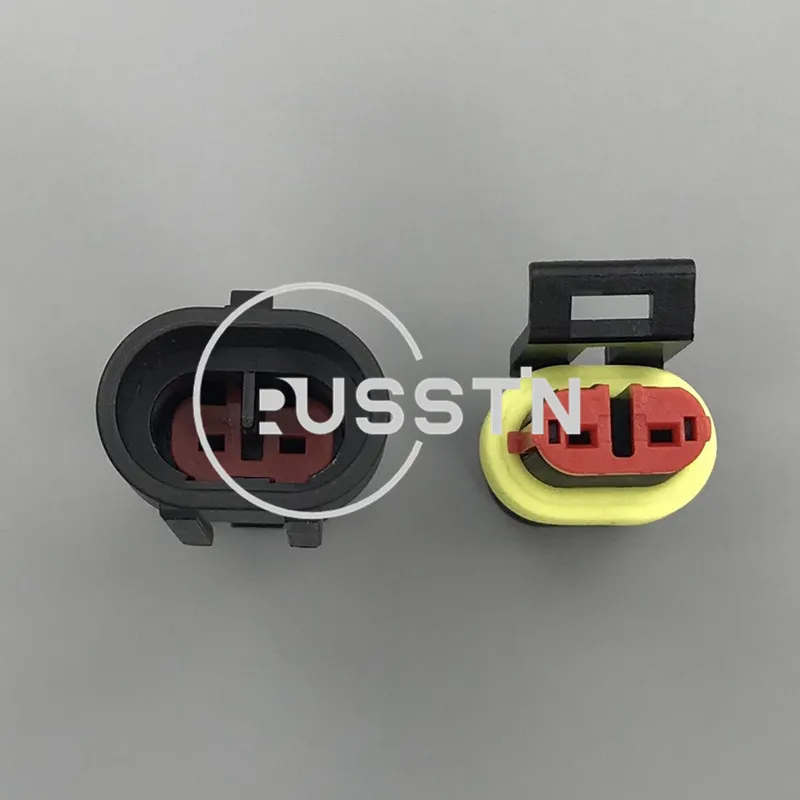 1 Set 2 Pin AMP SuperSeal Waterproof Electrical Automotive Plug Cable Socket AC Assembly For Auto 282104-1 282080-2 - Image 3