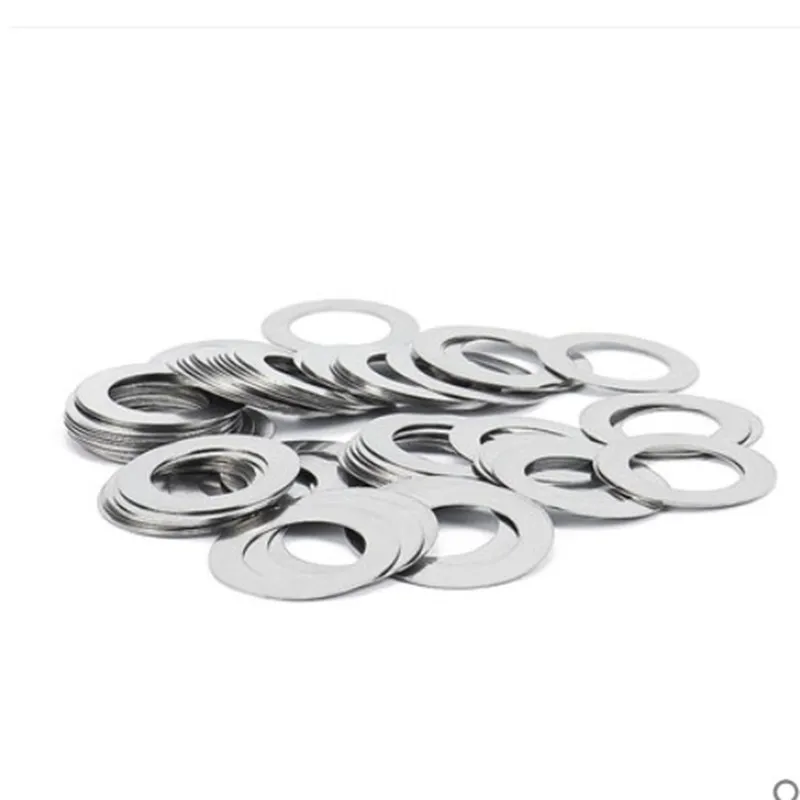 10-100pcs 0.1mm 0.2mm 0.3mm 0.5mm 1mm Thin Washer M3 M4 M5 M6 M7 M8 M9 M10 To M30 Stainless Steel Ultrathin Gasket Shim
