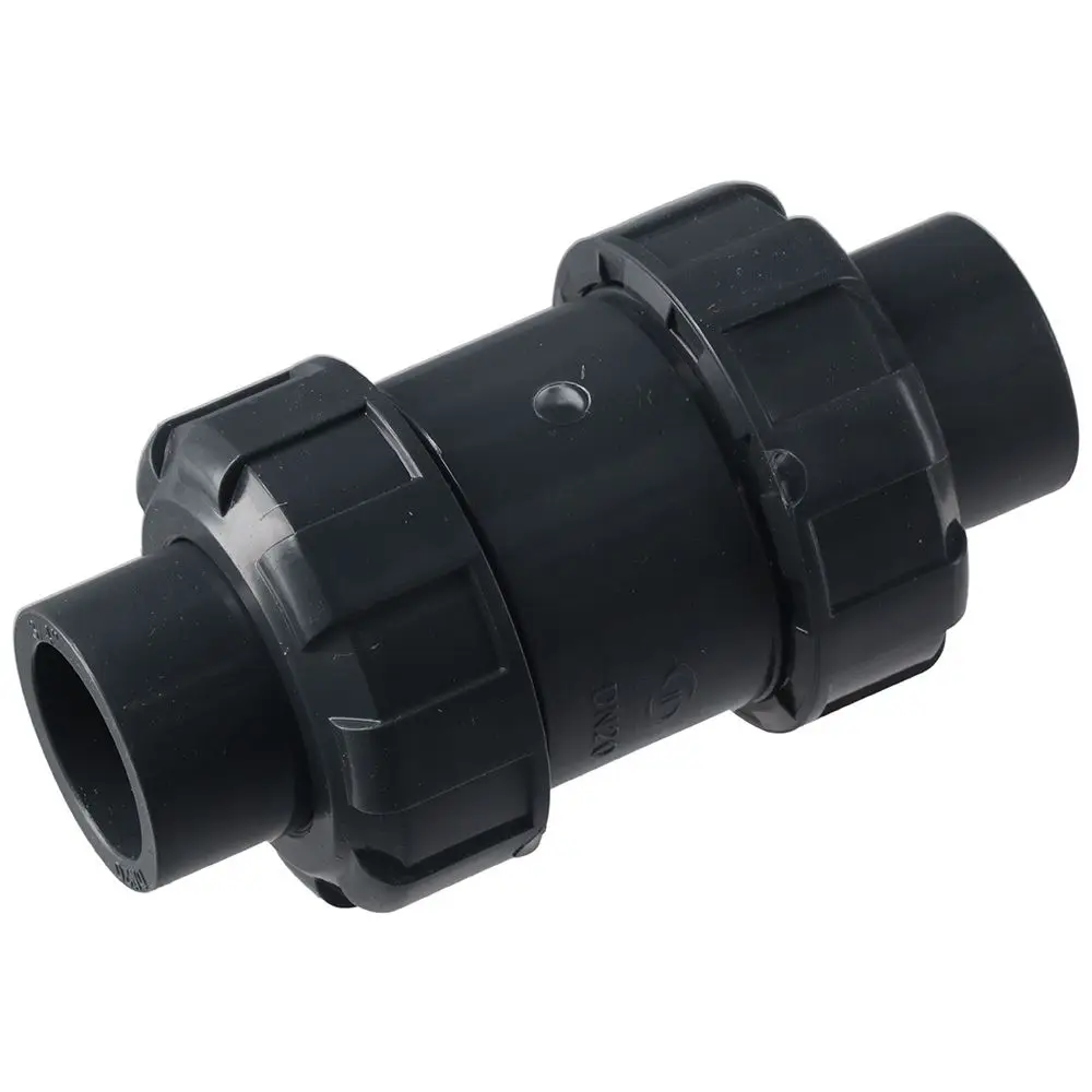 UPVC True Union Haredule 80 Ball Check Valve z pełnym portem, plastikowe zawory zwrotne z podwójnym złączem UPVC, 1-calowe gniazdo X