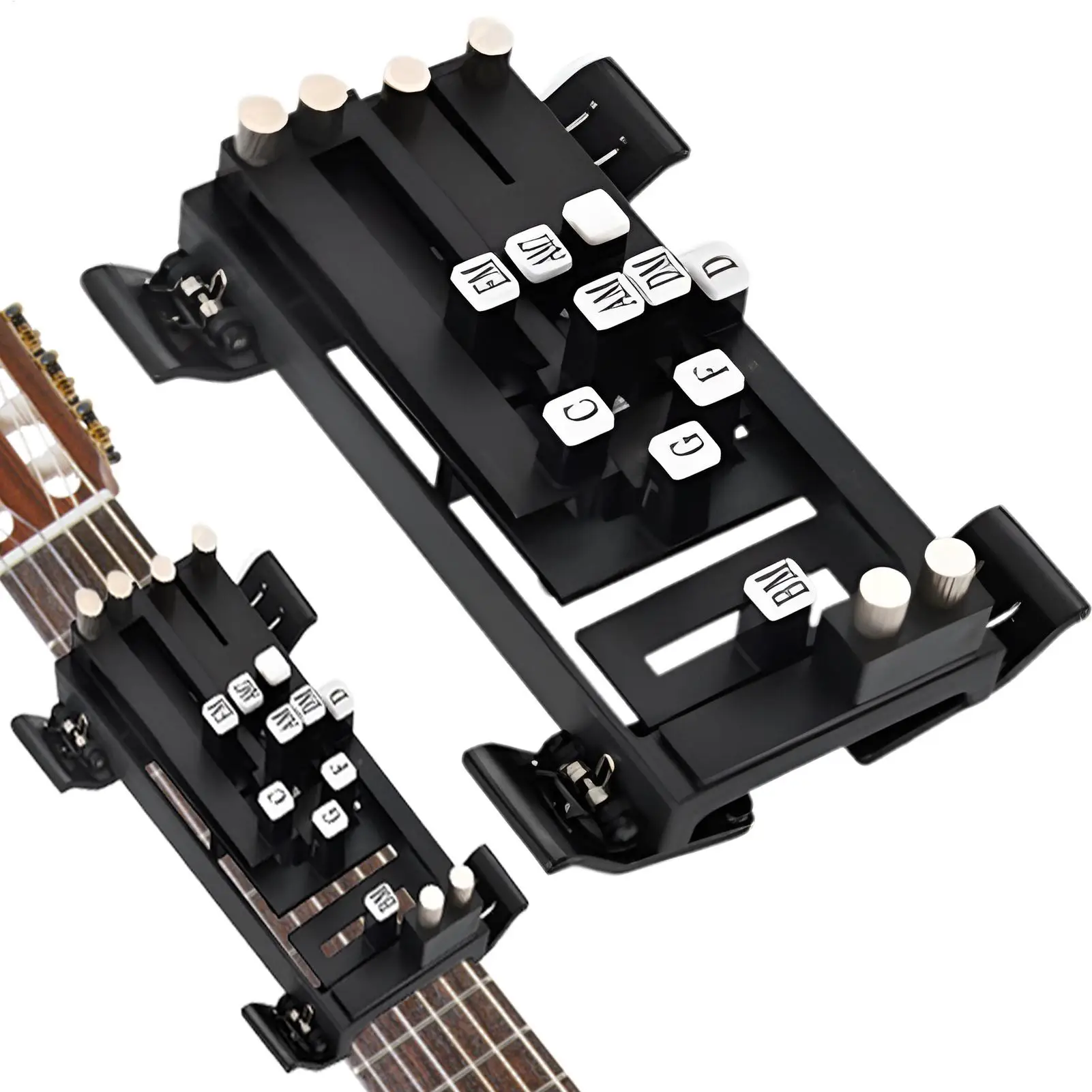 Guitar Chord Helper Guide Guitar Chord Presser AssistantPortable Presser Learning System One-click chord assist for beginners