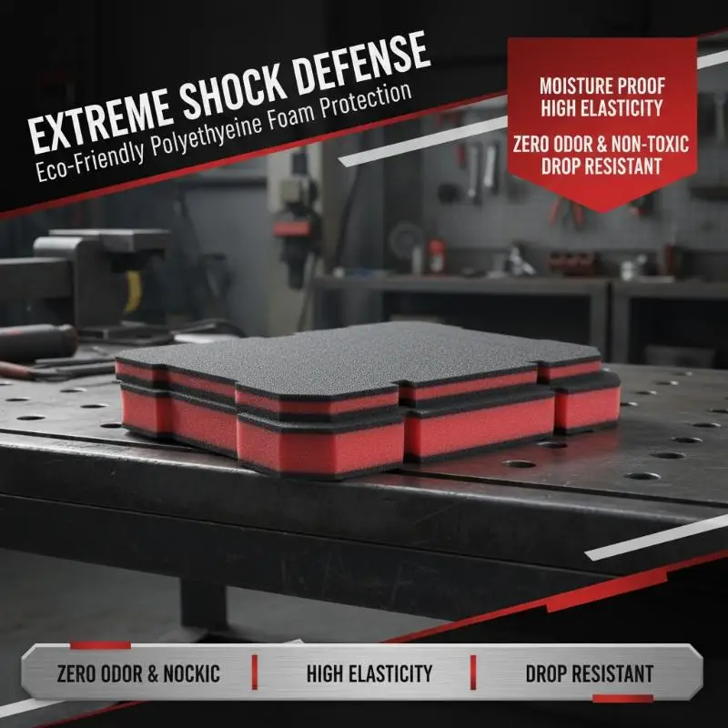 Protective Shockproof Foam Inserts for Packout Tool Box, Cuttable Organizer Pads for Electrician Hardware Tool Storage