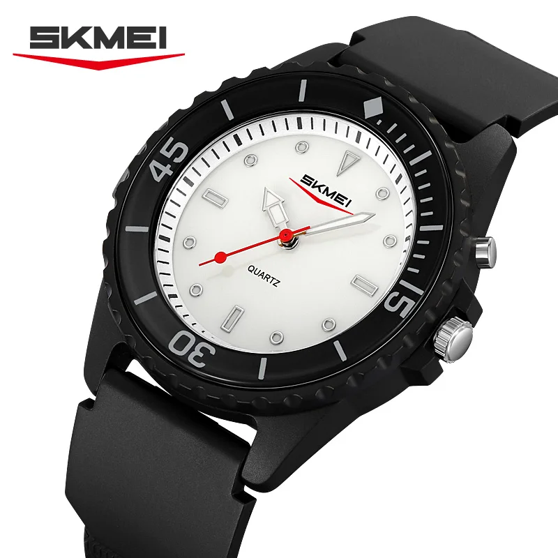 SKMEI 2433 Night Light Watch reloj New Simple Outdoor Quartz Watch for Male and Female Students Sports Waterproof Watch Creative